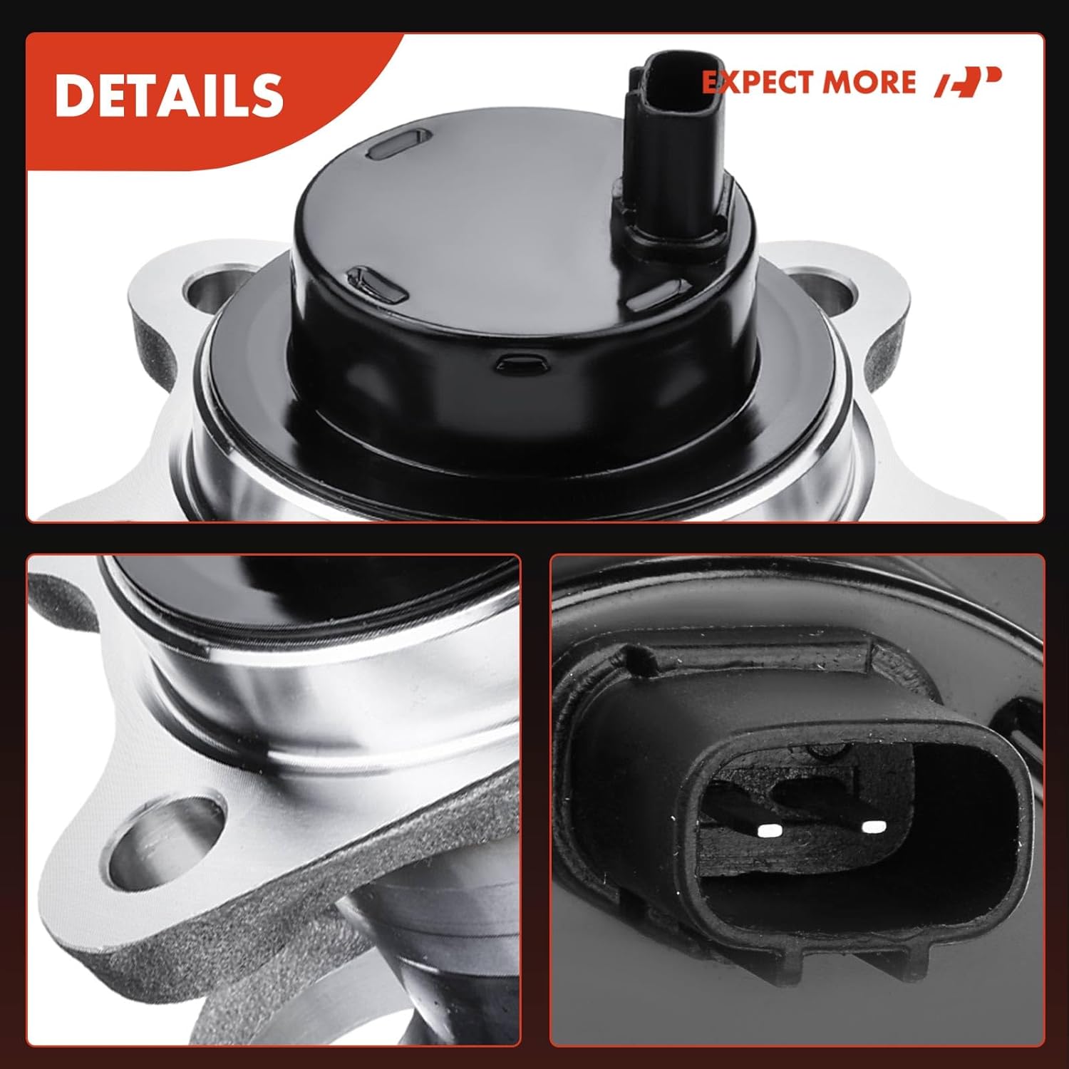 A-Premium 2 x Rear Wheel Bearing and Hub Assembly with ABS & 5-Lug Compatible with Toyota Highlander 2004-2007, Lexus RX330 2004-2006, RX350 2007-2009, RX400h 2006-2008, FWD