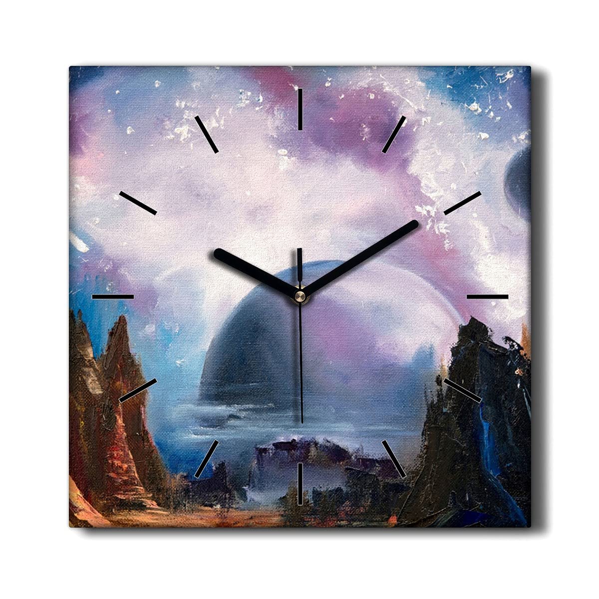Horloge sur Toile Sans Tic-Tac Coloray pour Retrouver le Calme dans Votre Salon