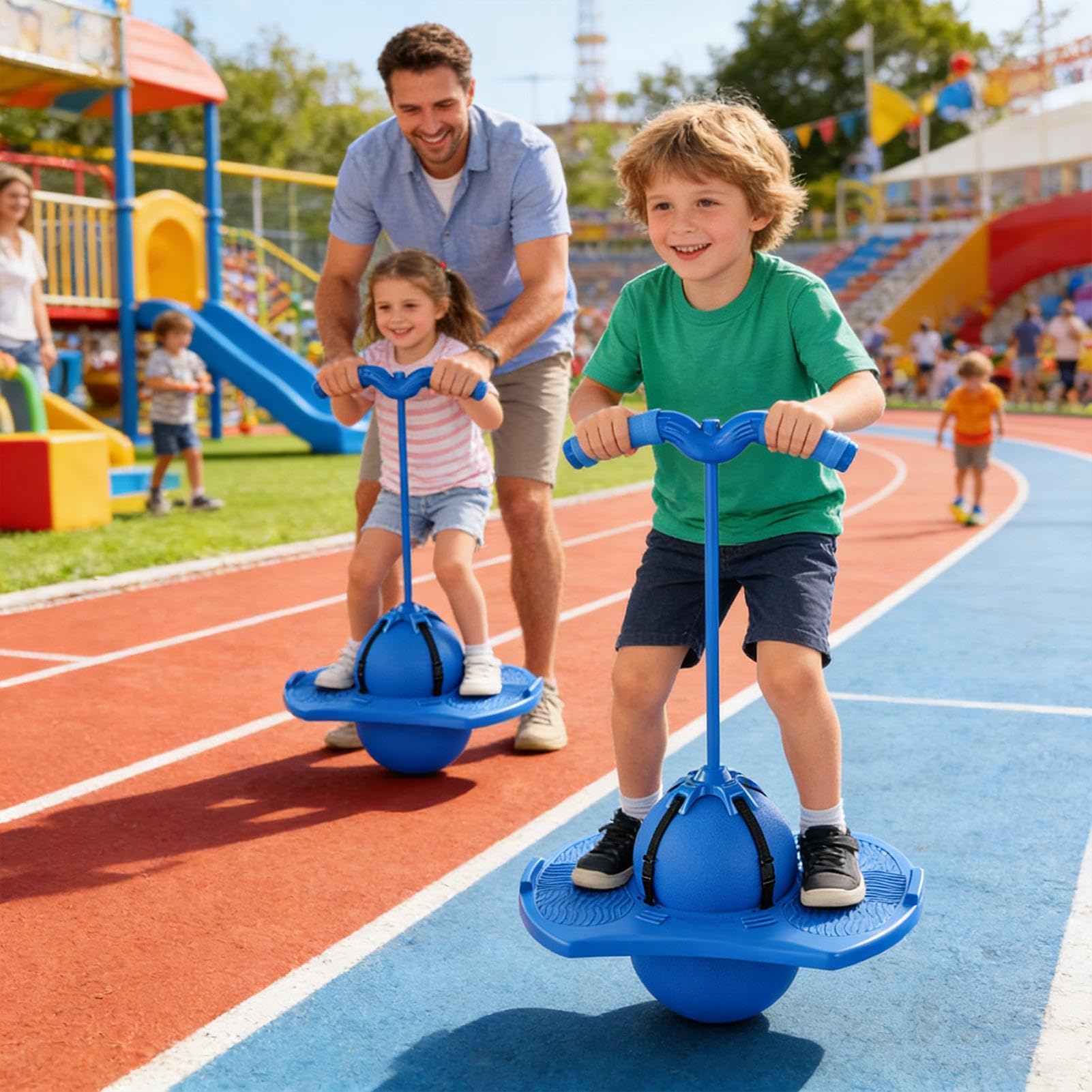 Palla da salto - Palla leggera per divertirsi, palla da allenamento per equilibrio e salto - per adulti adolescenti bambini interni casa giochi all'aperto