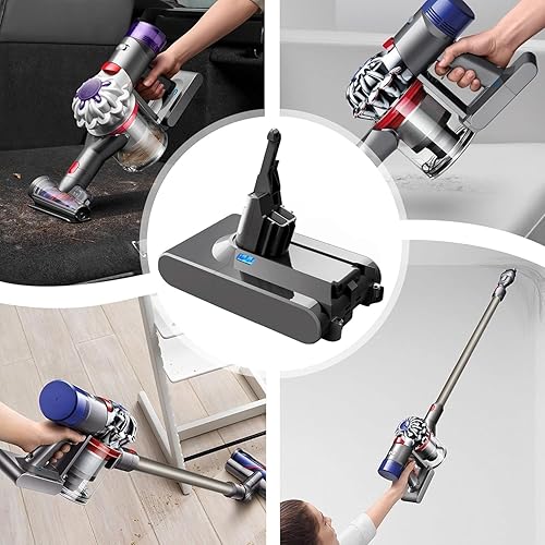 Miniatura 9 de Reemplazo de batería de 21.6V 6.0Ah para Dyson V8 Batería Li-ion 215681 967834-05 SV10 V8 Absoluto/Animal/Motorhead/Fluffy/Cable Aspiradora de mano