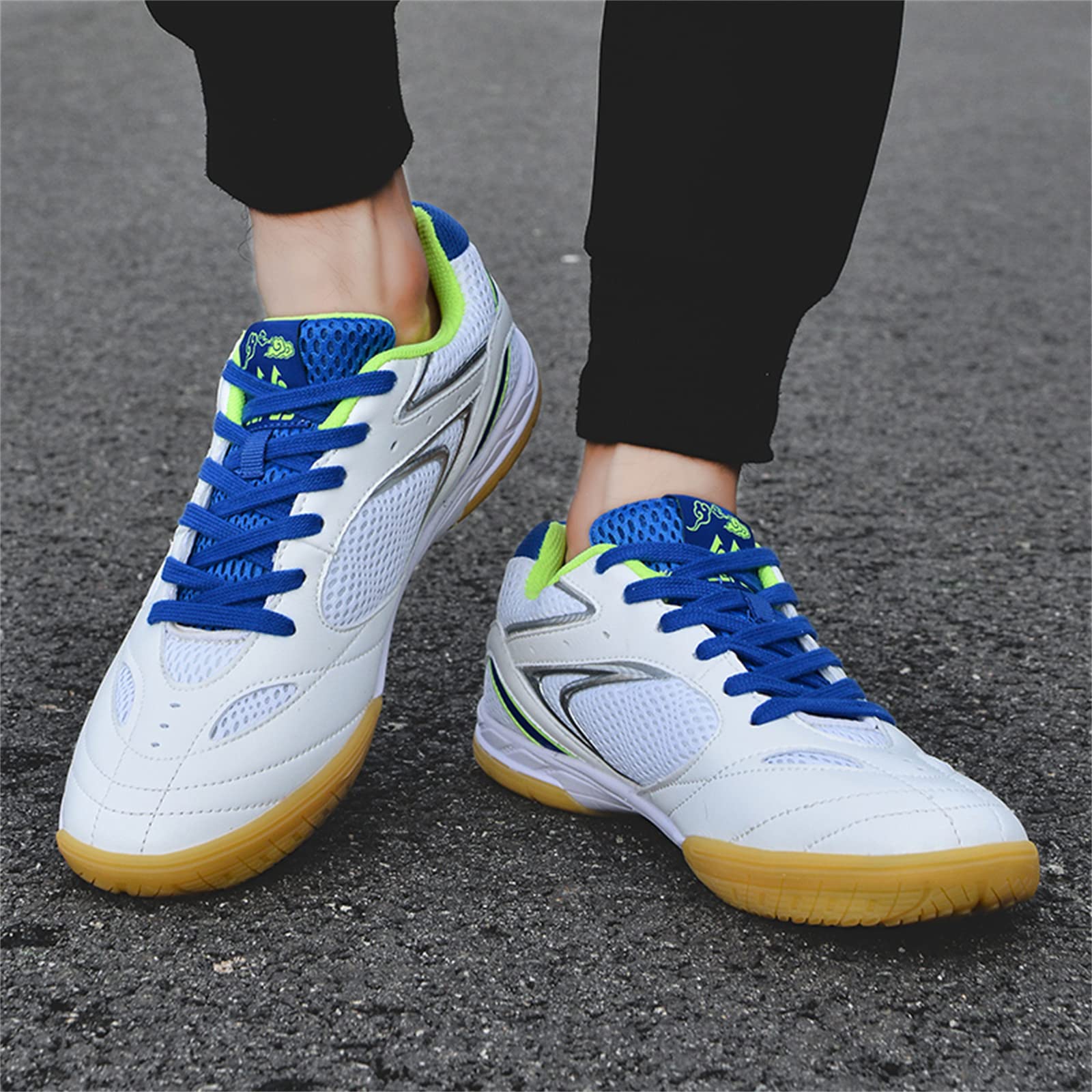 Chaussures de tennis de table pour homme et femme - Légères - Badminton - Baskets d'intérieur douces et respirantes - Pour adolescents et étudiants