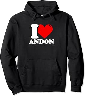 I love andon given name Pullover Hoodie