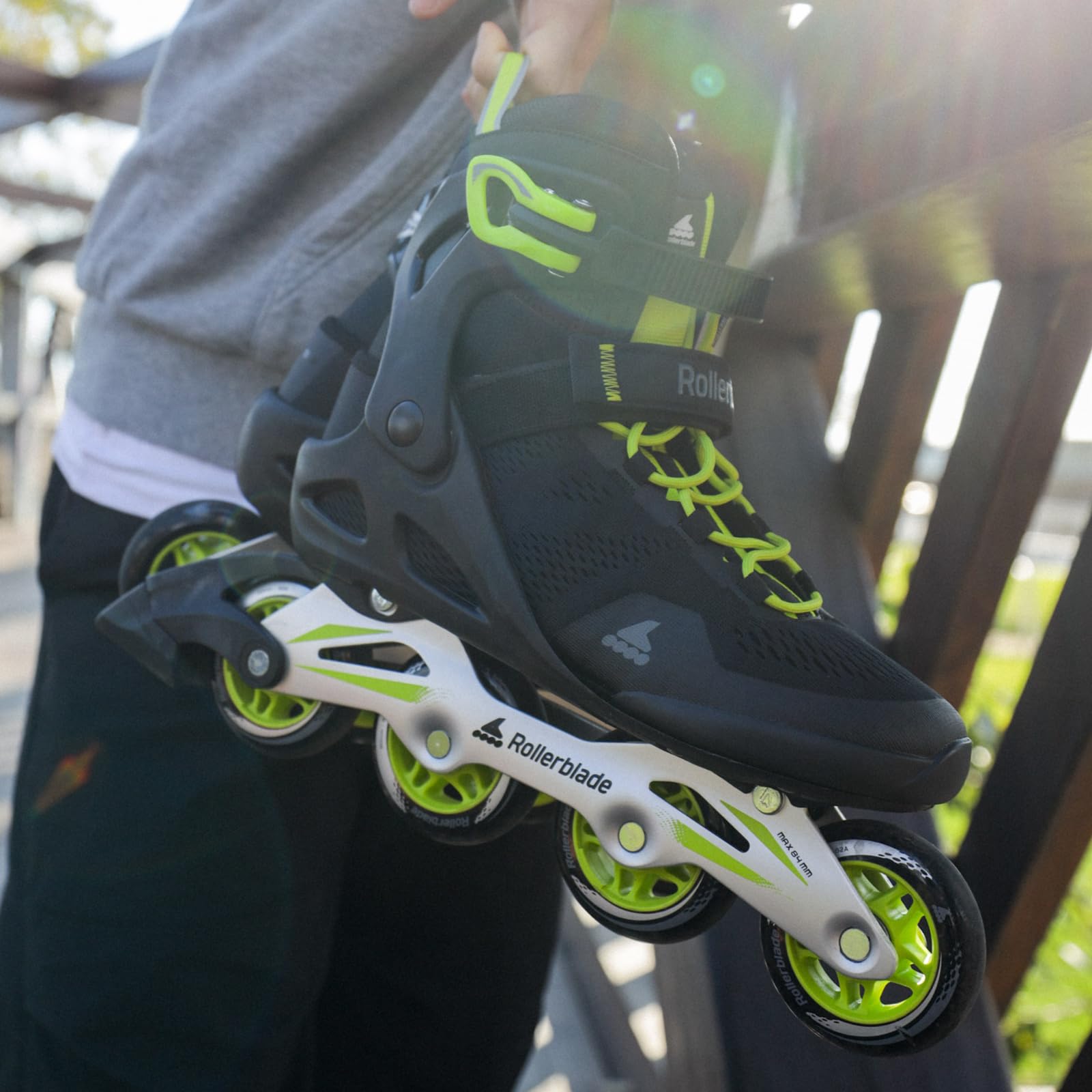 Rollerblade MACROBLADE 80, Pattini in linea Uomo, nero/lime
