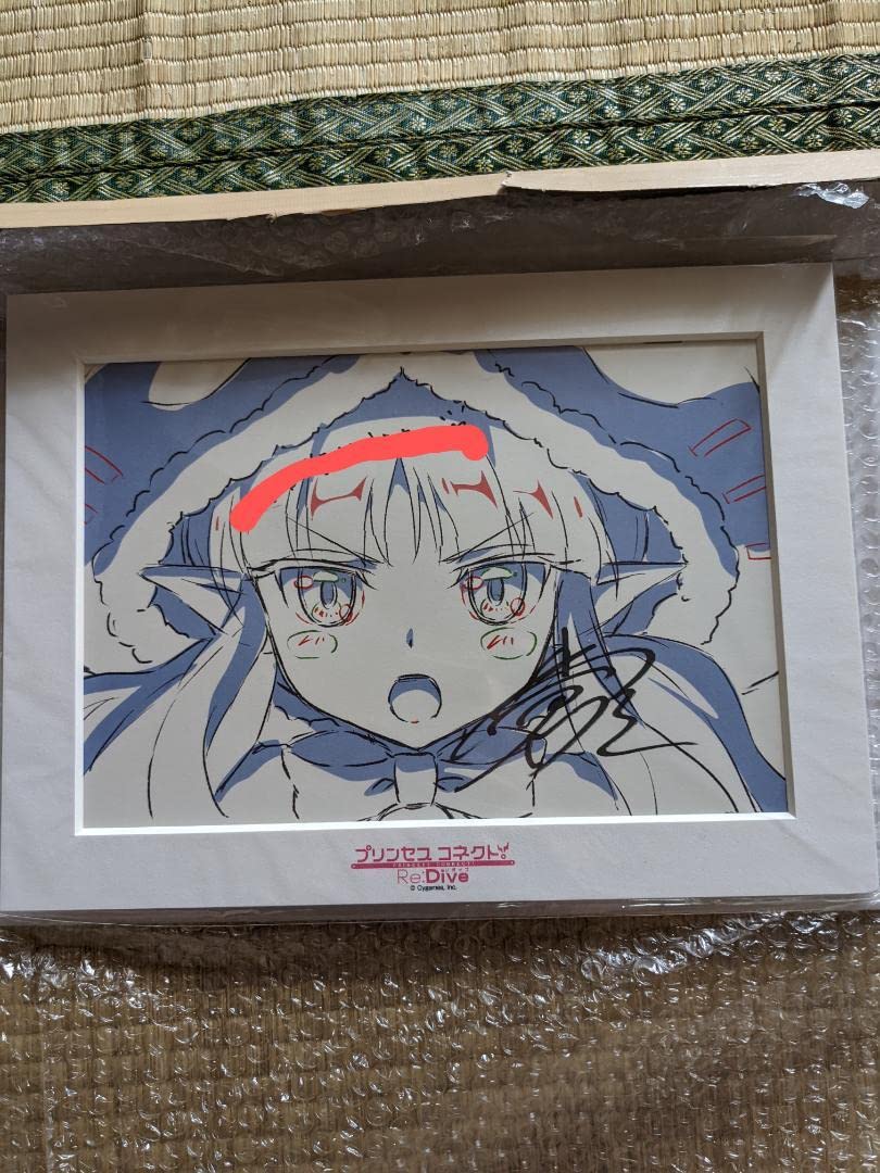 プリンセスコネクト！直筆サイン入り、複製原画 ミサキ