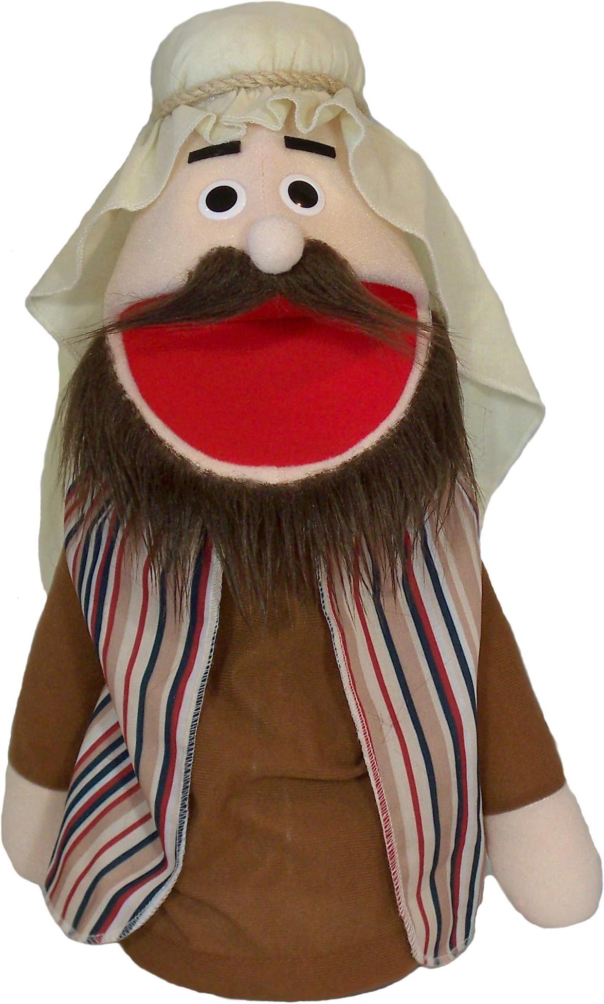 18" Bible Poor Man Puppet, Brown Hair