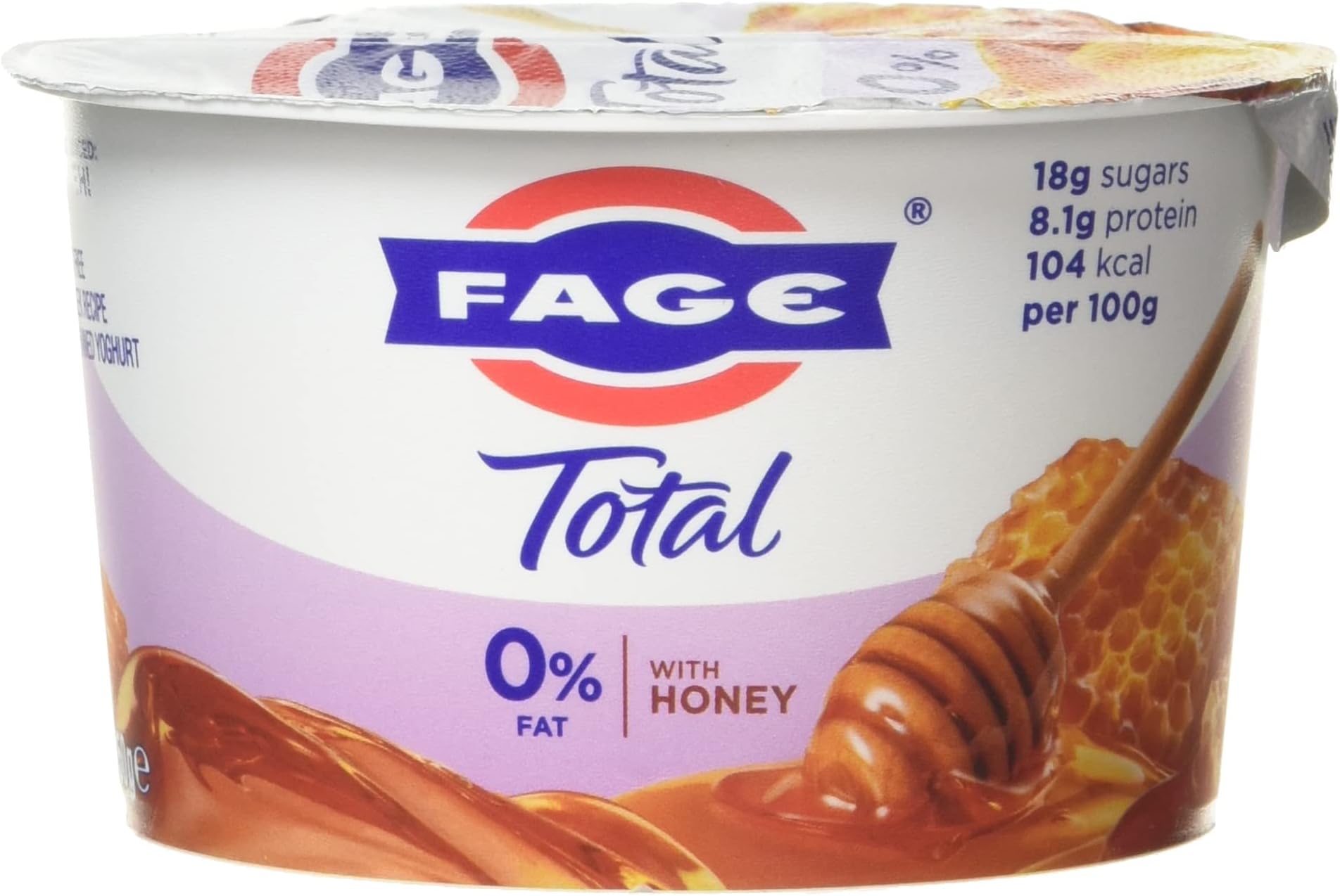Fage Total 0% Fat Free Greek Recipe Strained Yoghurt with Honey, 150g