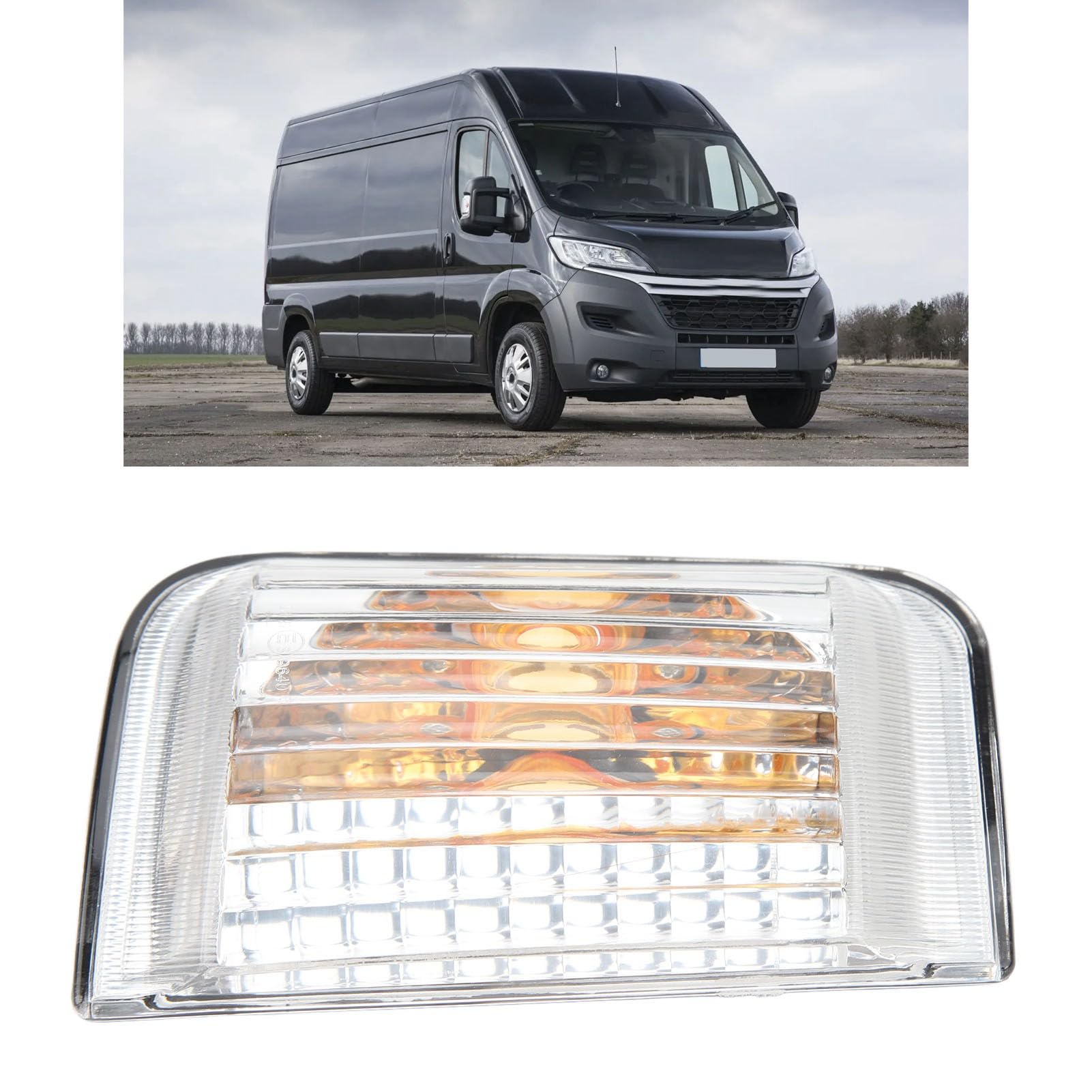 KYYET Indicatore Di Direzione Dello Specchietto Retrovisore Con Indicatore Di Direzione Compatibile Con Citroen Jumper Relay 2006-2019, Peugeot Boxer, Fiat Ducato (sinistra - Foto 4