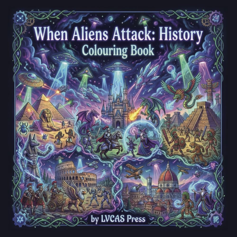 When Aliens Attack: History: Colouring Book