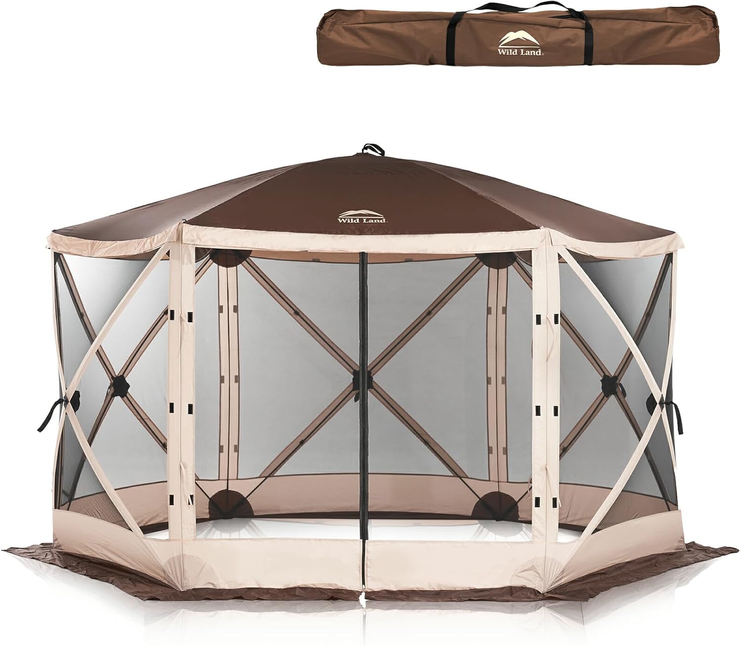 M-STYLE サンシェード テント 6～8人用 大型 六角 工具必要なし