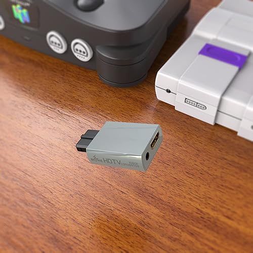 Miniatura 6 de MAYFLASH N64 a HDMI Adaptador N64 Gamecube SNES SFC a HDMI Convertidor 1080P para Full HD Converter con conector de audio de 0.138 in Salida HDMI