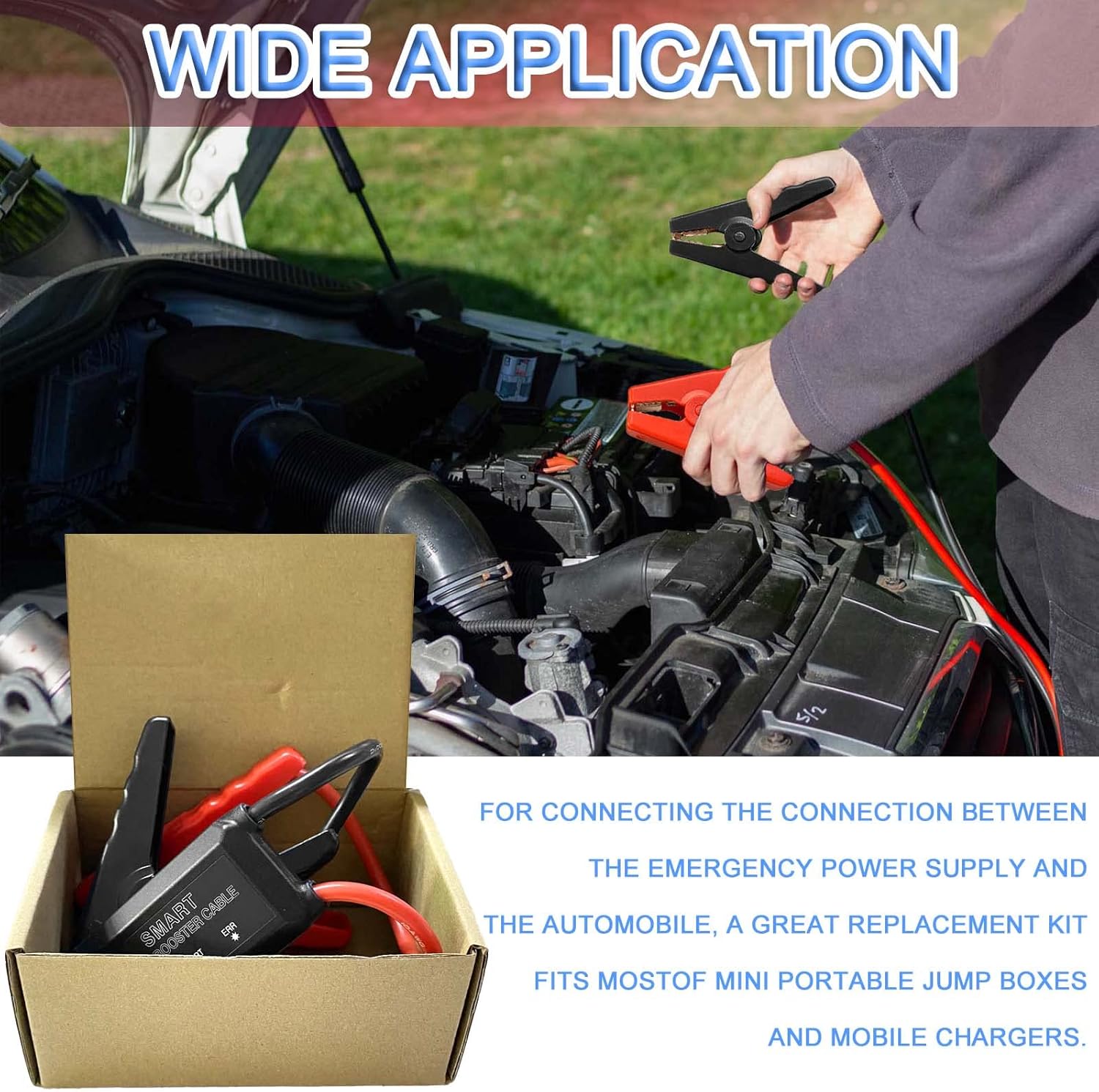 Akozon Boosters De Batterie Démarreur De Saut De Voiture DC12V Charge