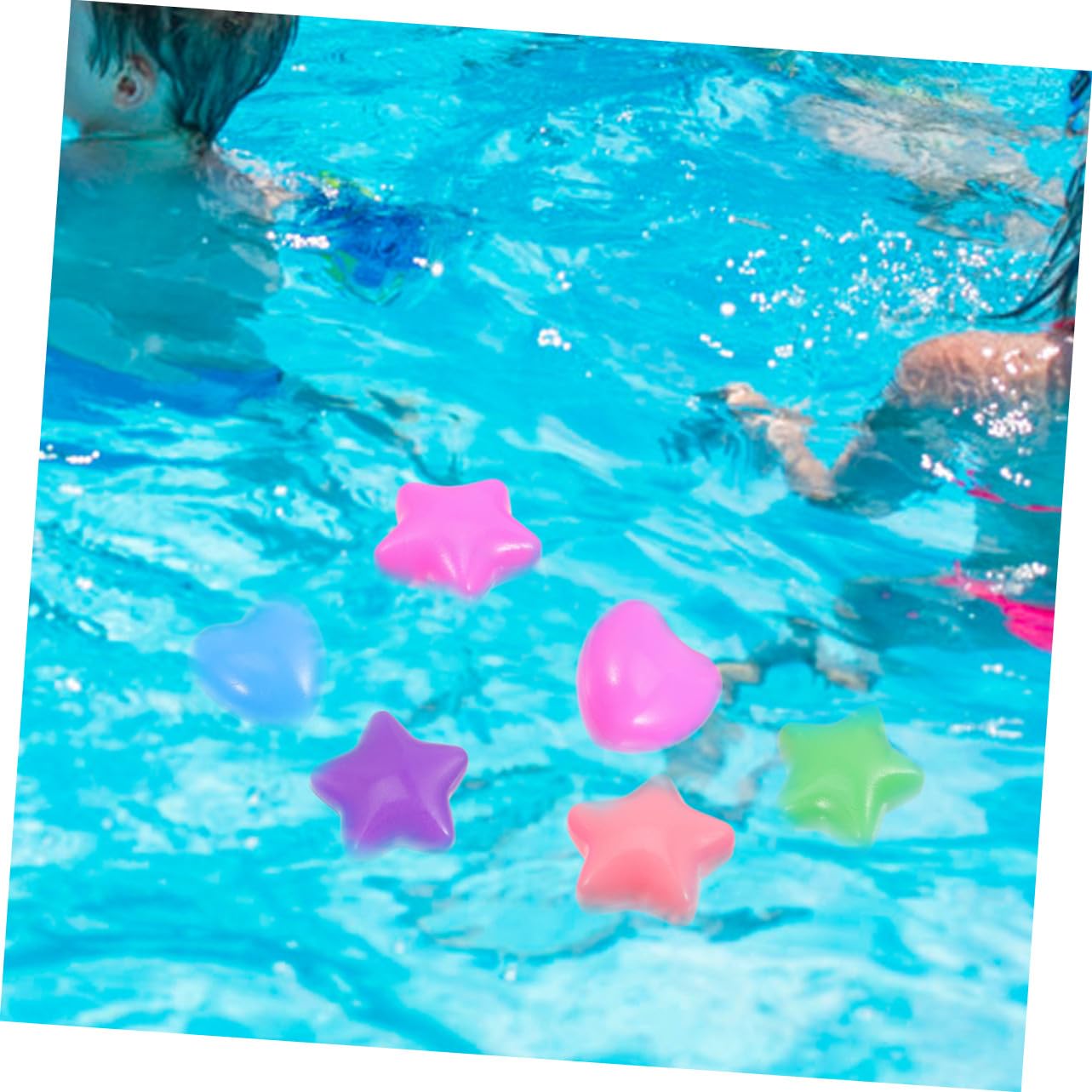 Palle Piscina a Stella e Cuore 80 Pezzi in Pe per Ragazzo Ragazza