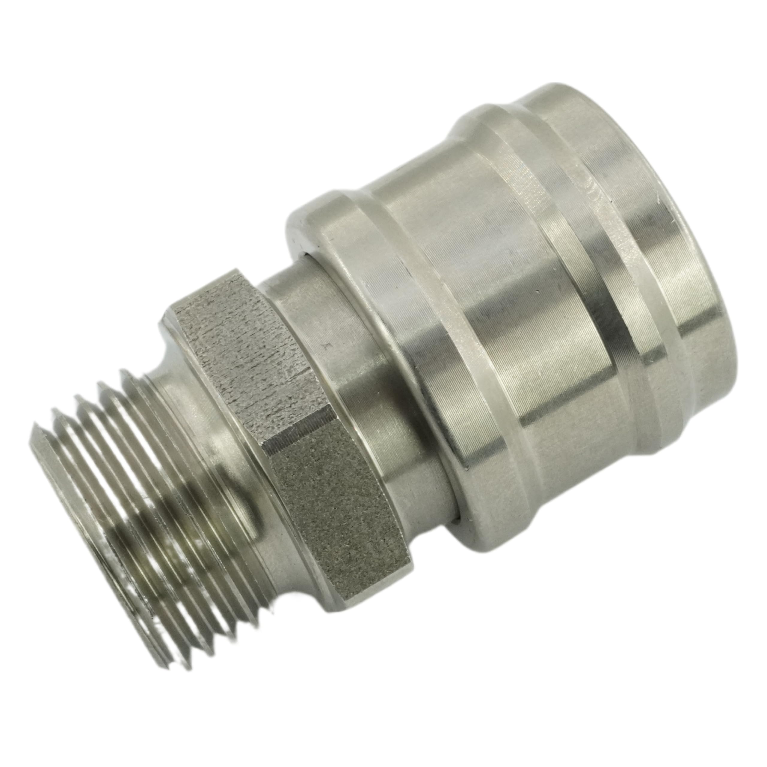 Druckluftkupplung NW 7,2 mit Außengewinde inkl. Dichtungsring (Edelstahl - G 3/8")