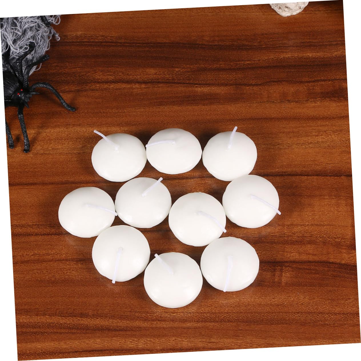Mobestech 100 Piezas Velas Flotantes Esféricas para Bodas Velas Decorativas para Fiestas para Agua Grandes y Hermosas Piscinas o Eventos