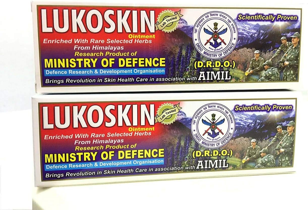 Lukoskin - An Ayurvedic Proprietary Ointment to Restores Skin Health and Tinge - Best result in Vitiligo or Leucoderma (Skin White Spots) disorder - 40g Pack