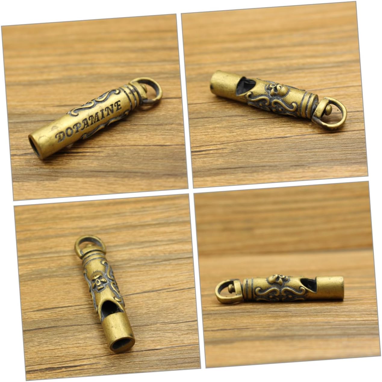 BESTonZON Portable Copper Whistle with Skull Design Multi Use Sports Emergency Whistle for Outdoor Activities and Pet Training Great for Outdoor