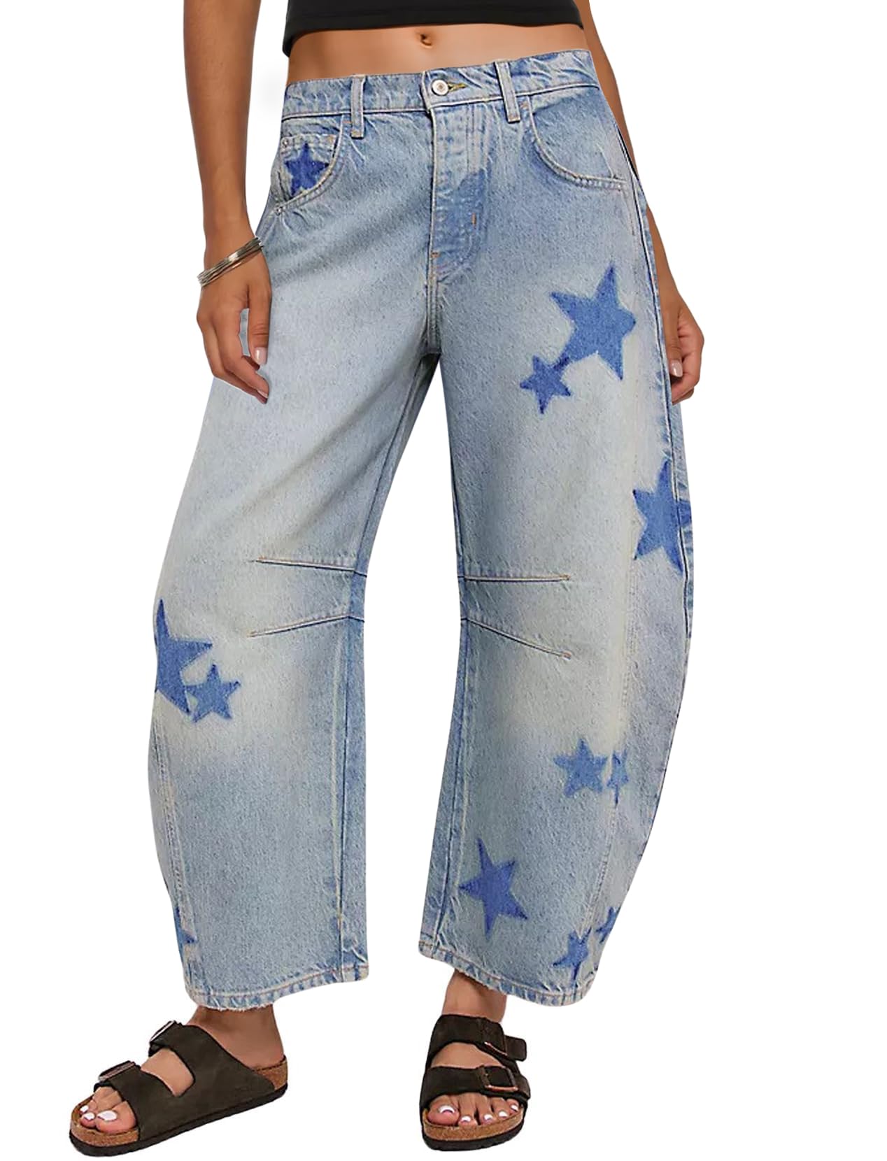 CHARTOU Y2k Barrel Jeans