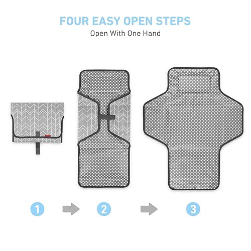 Miniatura 8 de Babebay - Funda para cambiador y cambiador portátil, fundas de felpa ultra suaves con lunares minky, paquete de 2 y cambiadores portátiles de viaje,