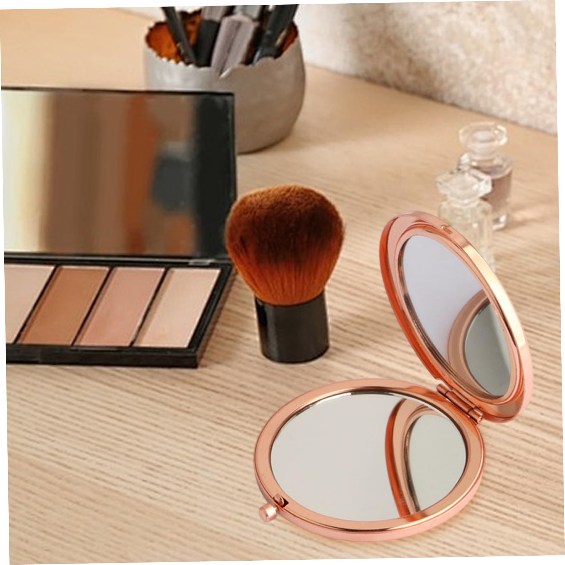 Specchio compatto, tasca rotonda vintage bifacciale da 20 pezzi per donna