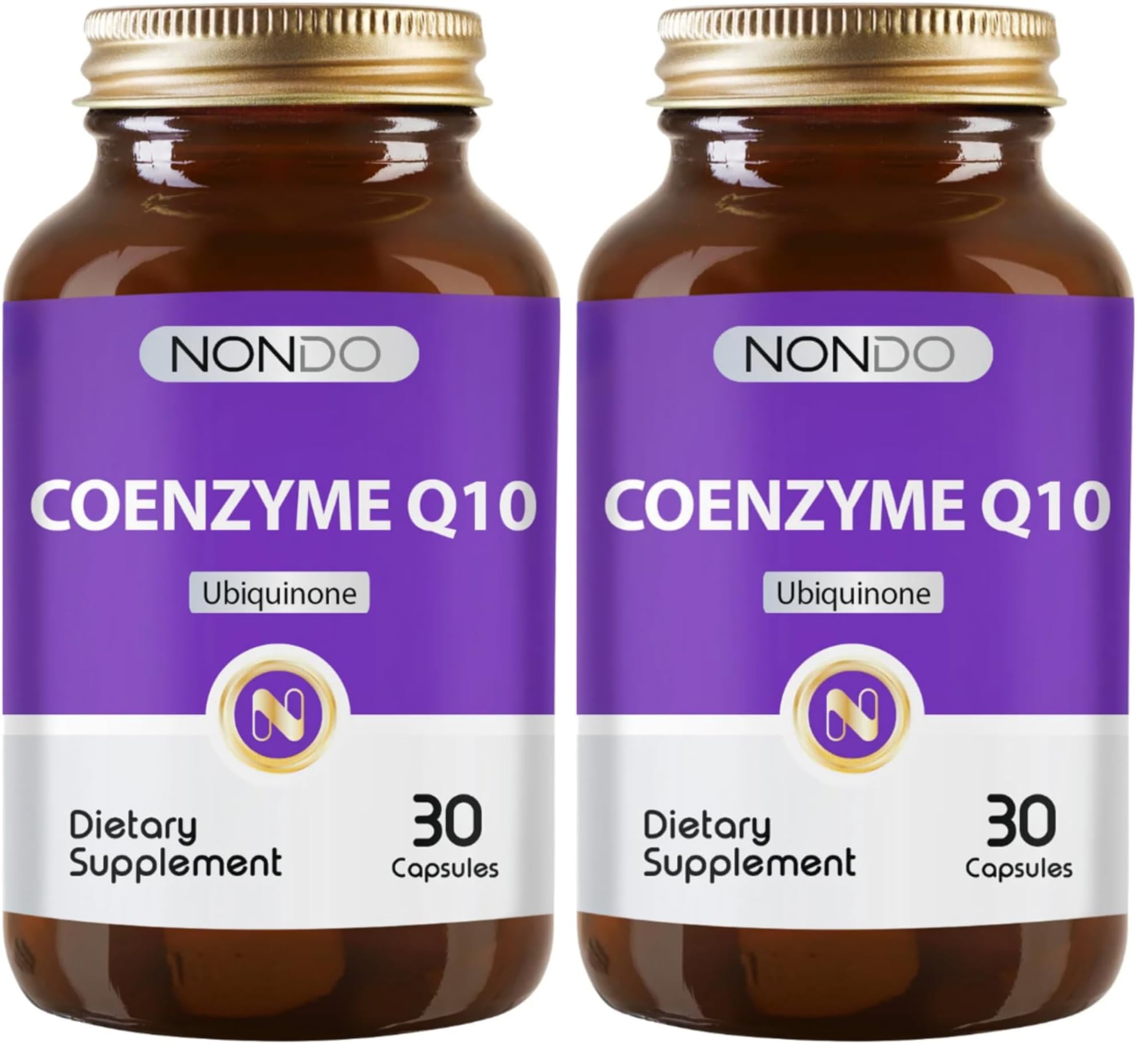Nondo Coenzym Koenzim Q10 30 Kapsül (Koenzim Mangezyum Ubikinon) (2 paketi)