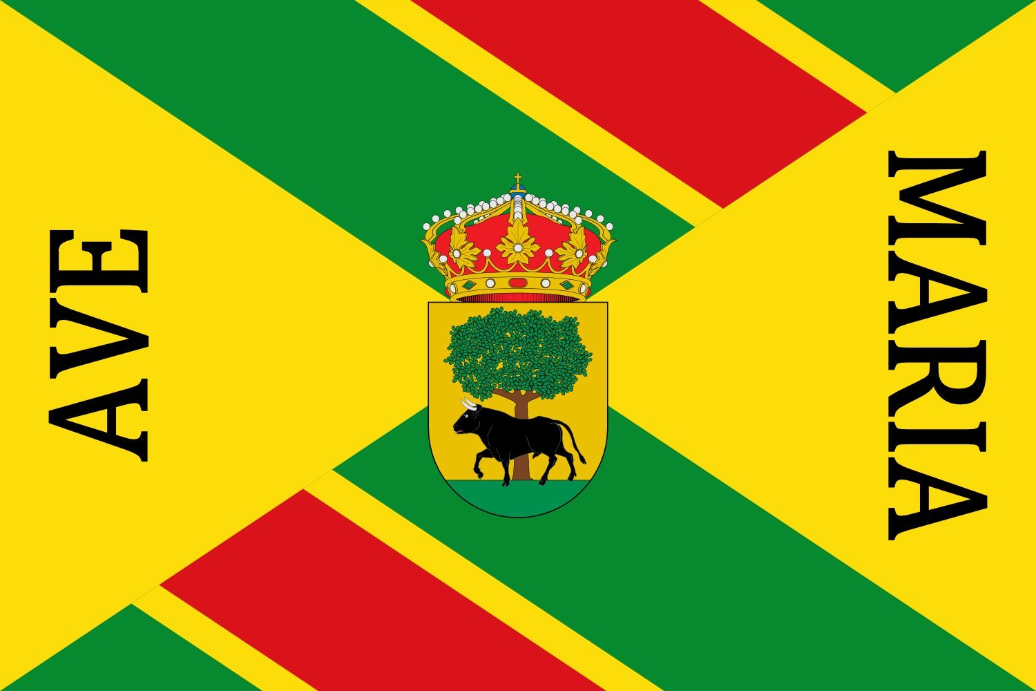 Drapeau Large Buitrago del Lozoya municipio tissu extérieur mât