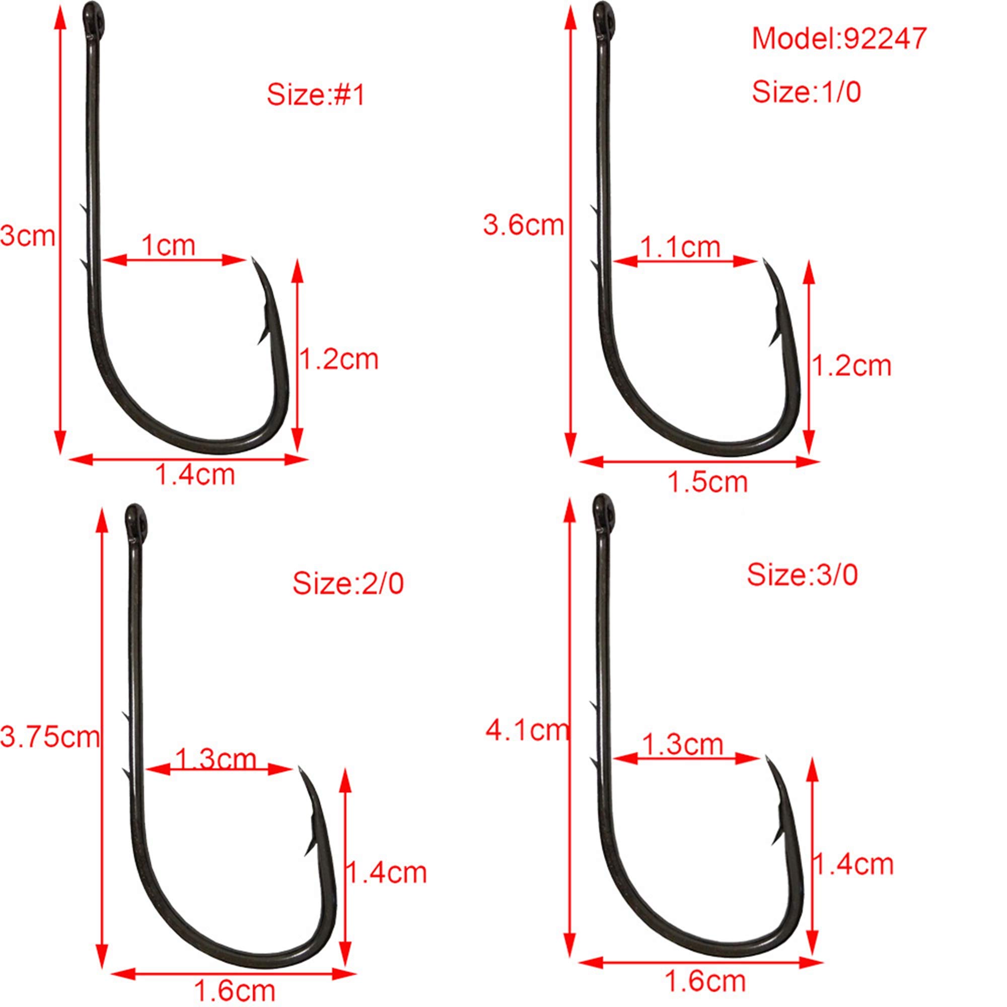 Baitholder Fishing Hooks Barbed Shank Beak Bait Holder