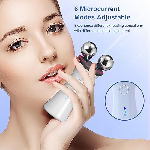 Miniatura 5 de Dispositivo facial Microcurrent - Masajeador facial eléctrico para levantar la cara, dispositivo facial de microcorriente para cara y cuello,