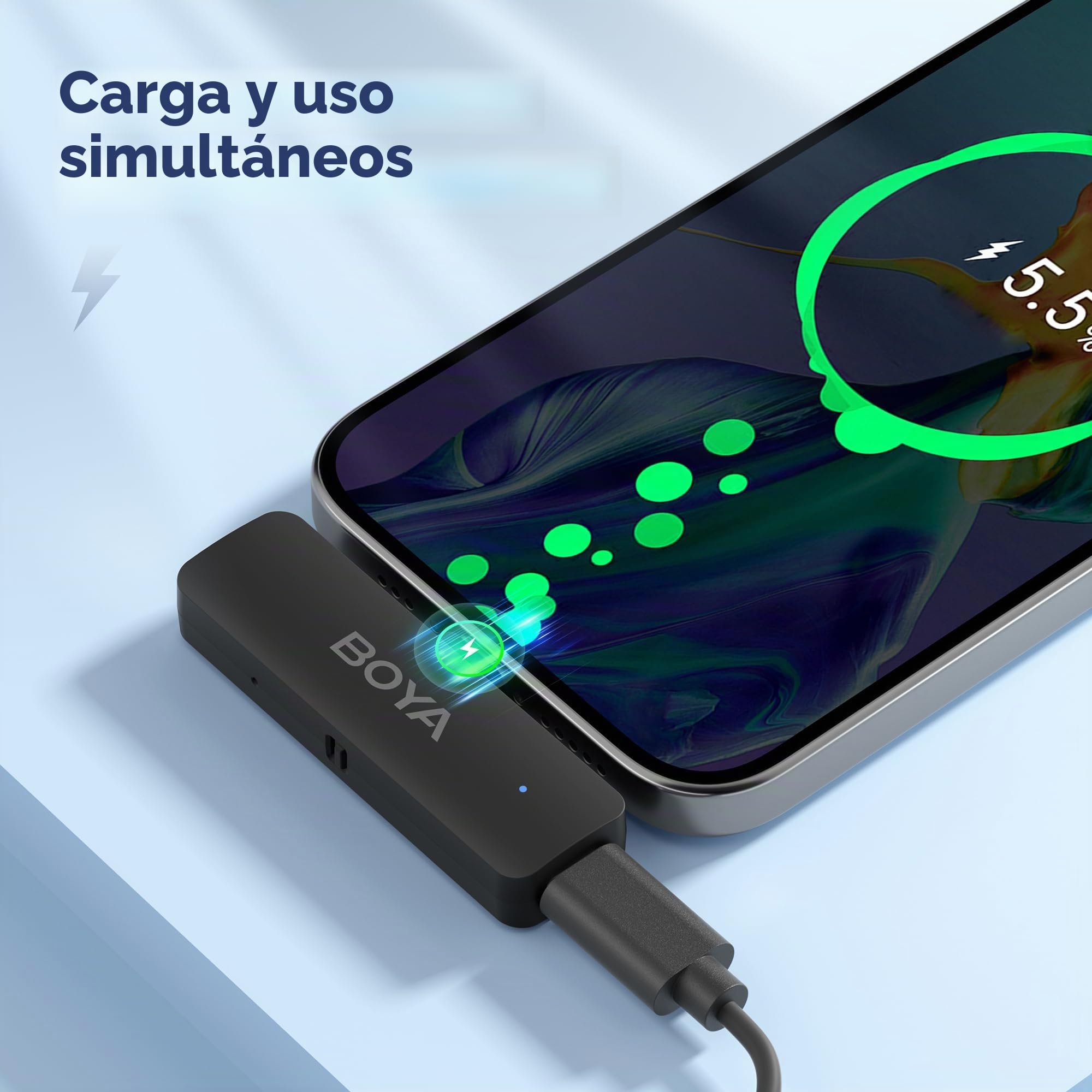 BOYA BY-V4D - Mini micrófono Lavalier inalámbrico para iPhone Smartphone, 4 micrófonos de solapa inalámbricos con clip para grabación de video, podcast, entrevista, transmisión, vlog, YouTube