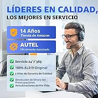 Vista 7 de Escáner de código Autel Autolink, Rojo y Negro