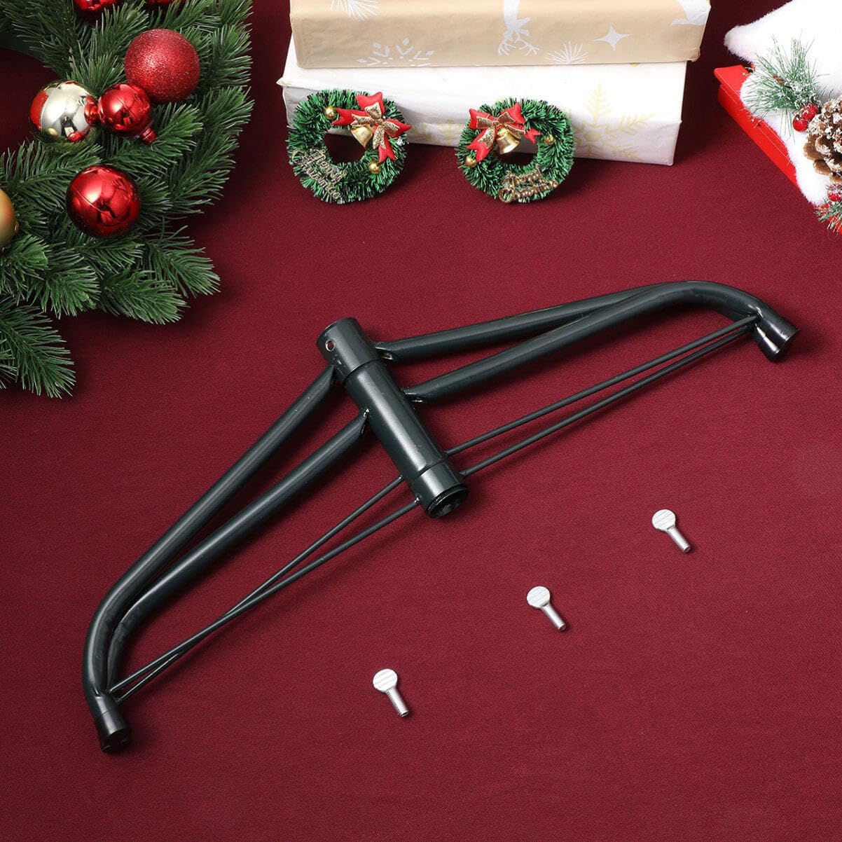 MAGICLULU Artificial Christmas Tree Base Stand Bracket Holder for Xmas Trees Height Strong Stability Easy Installation