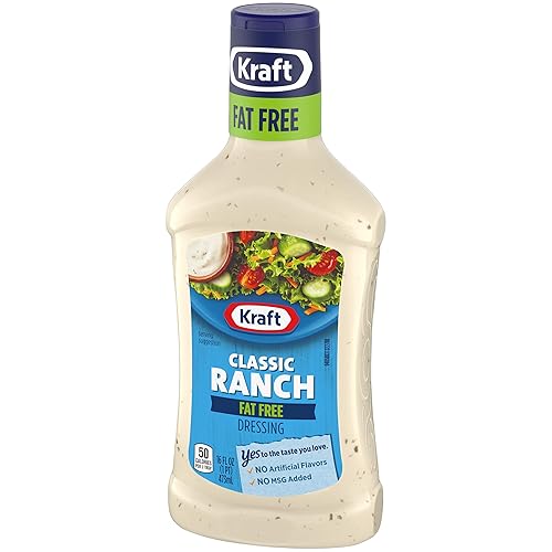 Miniatura 5 de Kraft Fat Free Classic Ranch Dressing (16 oz Bottles, Pack of 6)