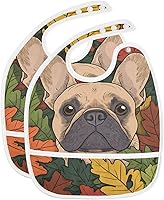 Vista 15 de MCHIVER Baberos de bebé para bebé niño y niña, delantal de alimentación impermeable, babero de algodón para comer alimentos, 2 paquetes