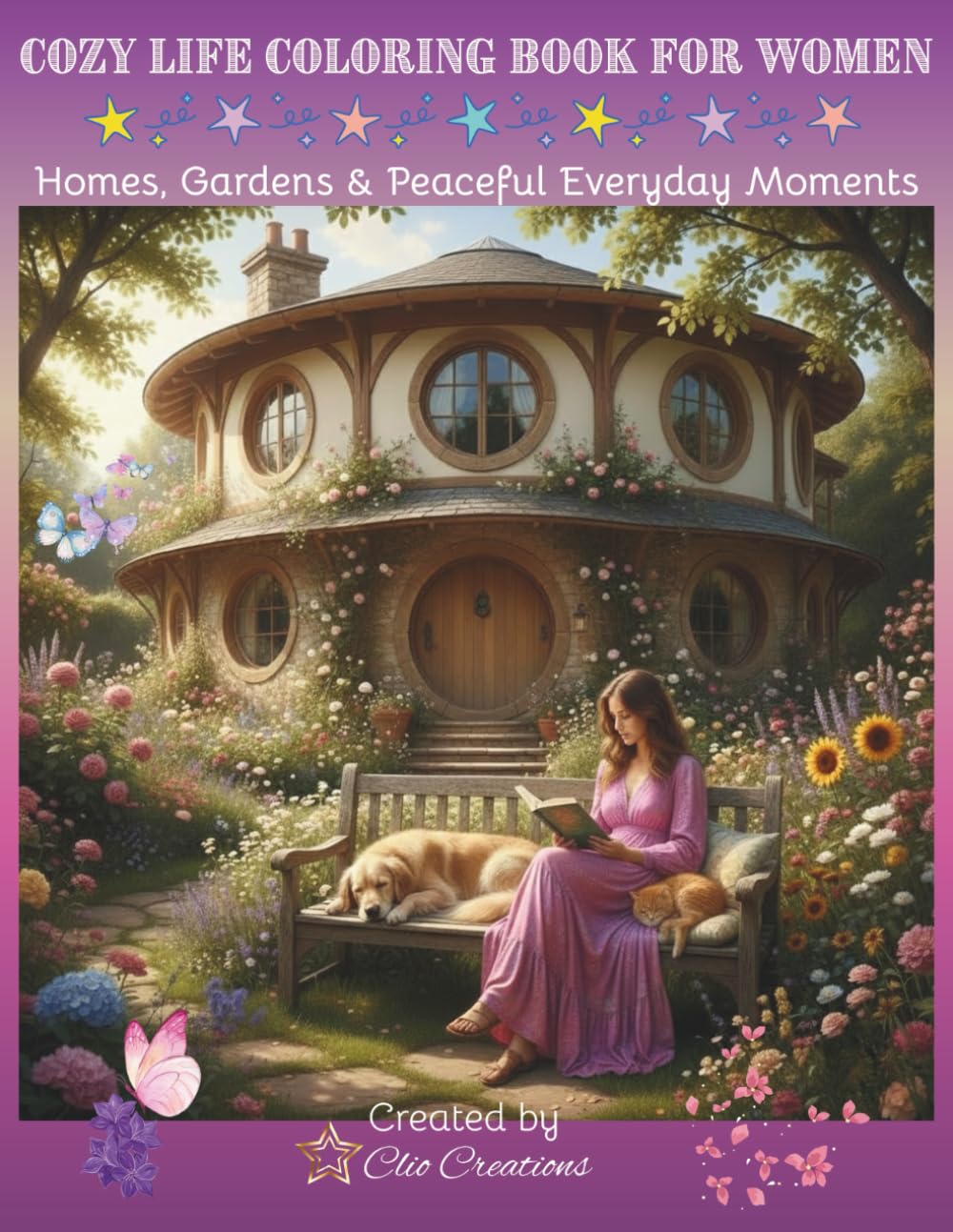Cozy Life Coloring Book for Women: Homes, Gardens & Peaceful Everyday Moments