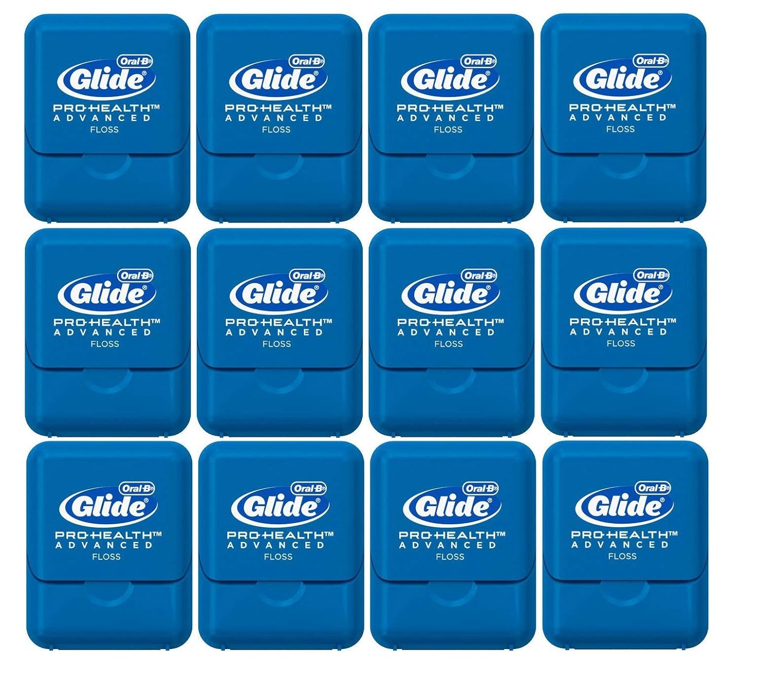 Glide Oral-B Pro-Health Advanced Floss, Small Size 4 meters (4.3 yards) - Pack of 12 : Beauty & Personal Care