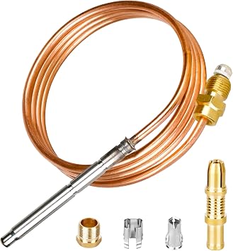 Water Heater Thermocouple Replacement Parts Compatible with Robertshaw Majority of Pilot Burners 1980 Series, Gas Furnaces, Boilers, Replace for Robertshaw 1980-036 Snap-Fit Thermocouple 36 inch