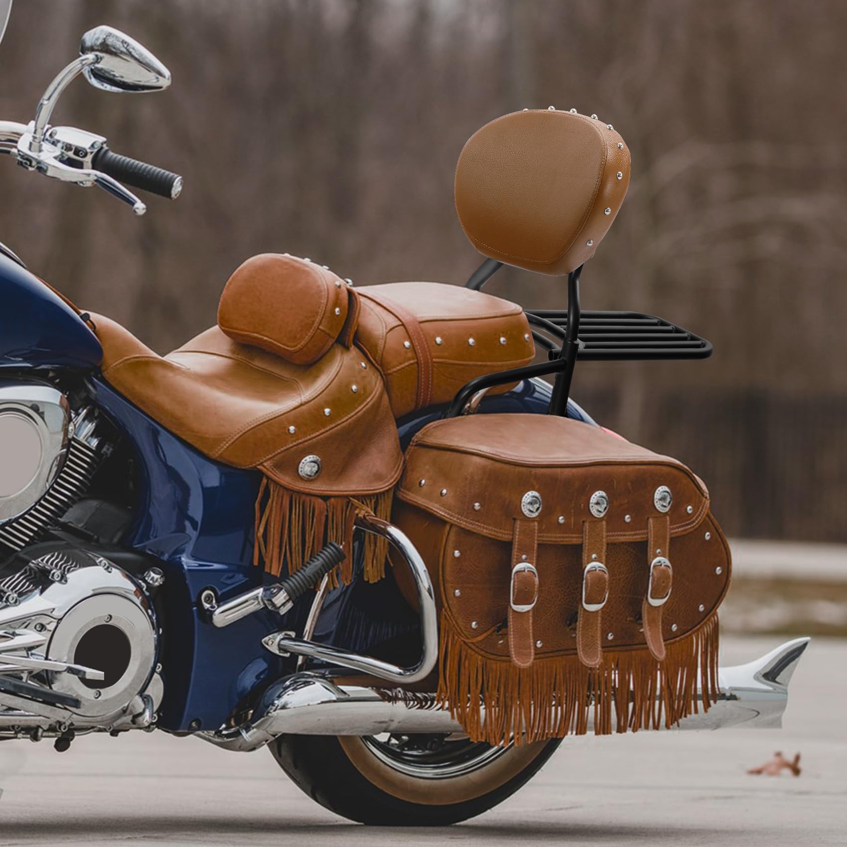 【バイイー】 Motorcycle Sissy Bar Luggage TCMT Motorcycle Backrest Sissy