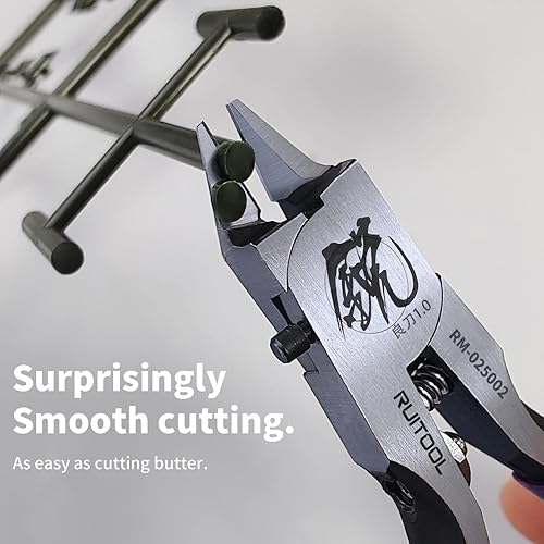Miniatura 2 de RUITOOL Pinzas de modelo, herramientas de modelo para principiantes para reparar y arreglar modelos de plástico, agarre antideslizante ultrafino de