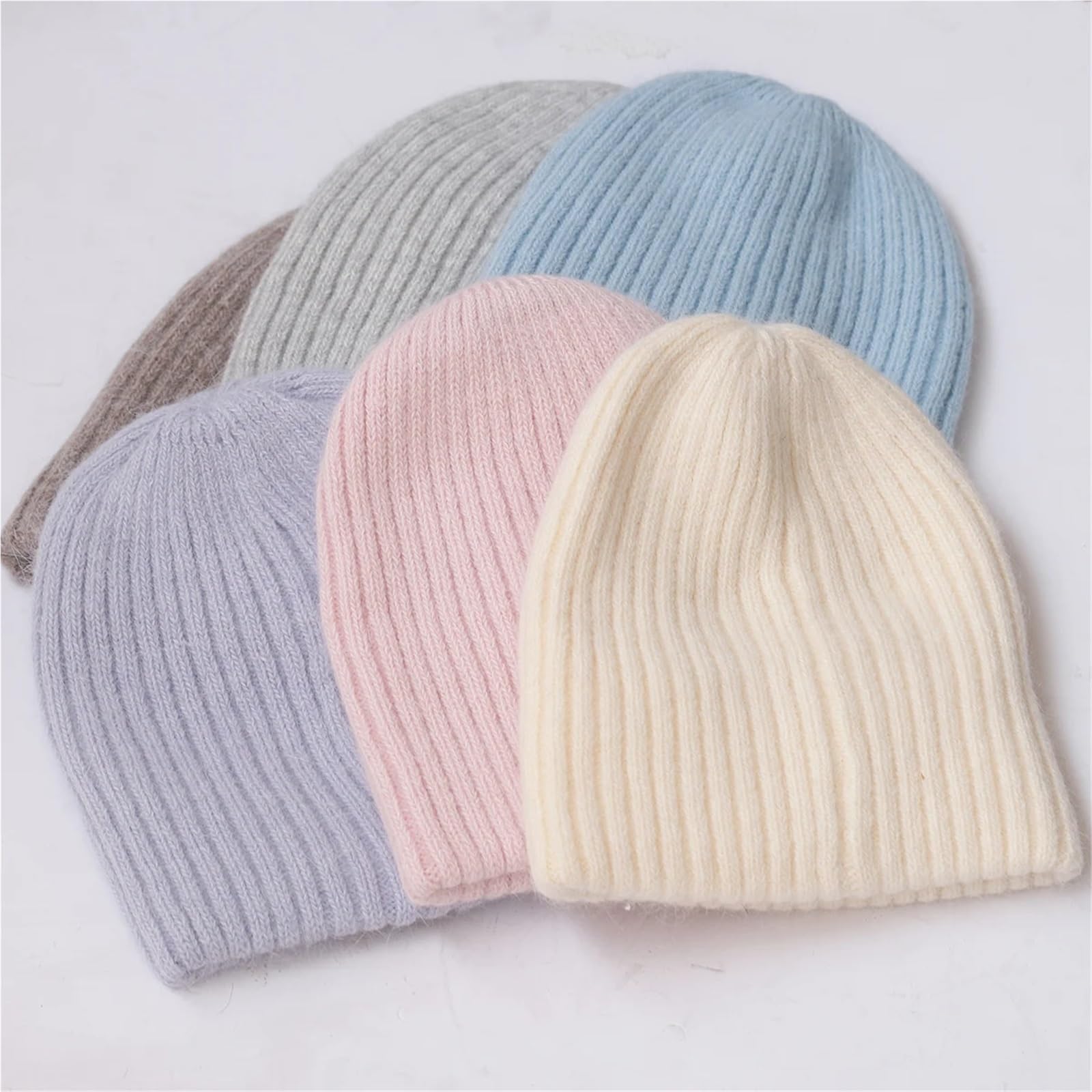 Thick and Warm Ski Hat, Knitted Pullover Cap for Men & Women, Winter Hat, Solid Color Casual Beanie for Cold Weather(Orange)