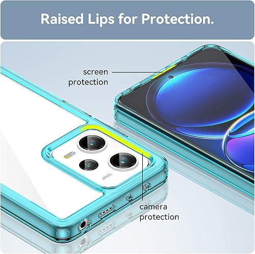 Miniatura 4 de Funda de teléfono para Redmi Note 12 Pro, Poco X5 ProRedmi Note 12 Pro speed con protector de pantalla, parachoques suave con cristal transparente,