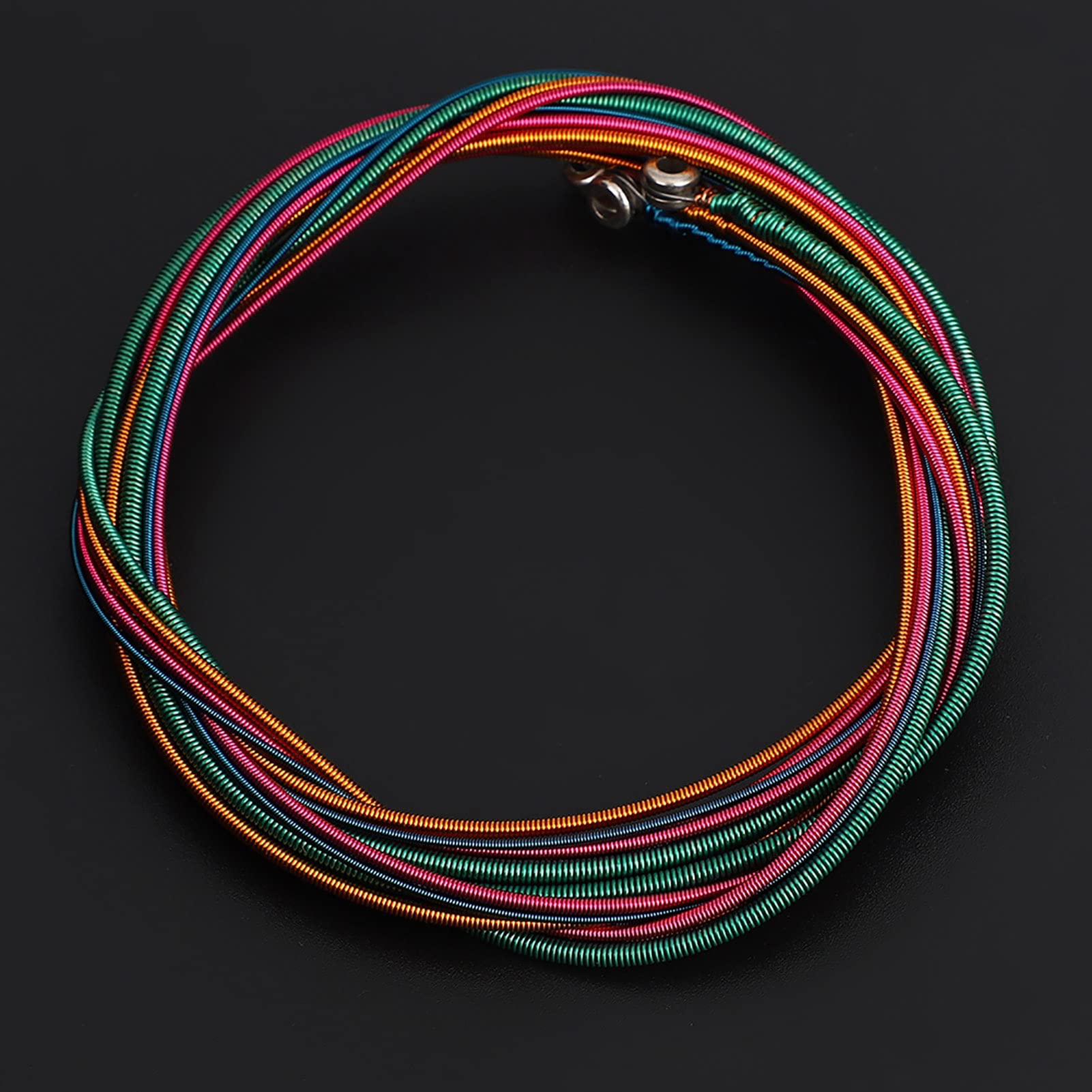 Bass Strings, 1.16mm, 1.44mm, 2.0mm, 2.54mm, 4Pcs Colorful Electric Bass Strings Compatible with 4 String Electric Bass