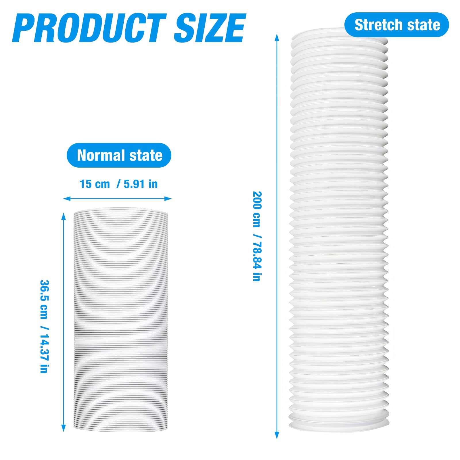 Flexibler Abluftschlauch 200cm - Für Mobile Klimaanlagen
