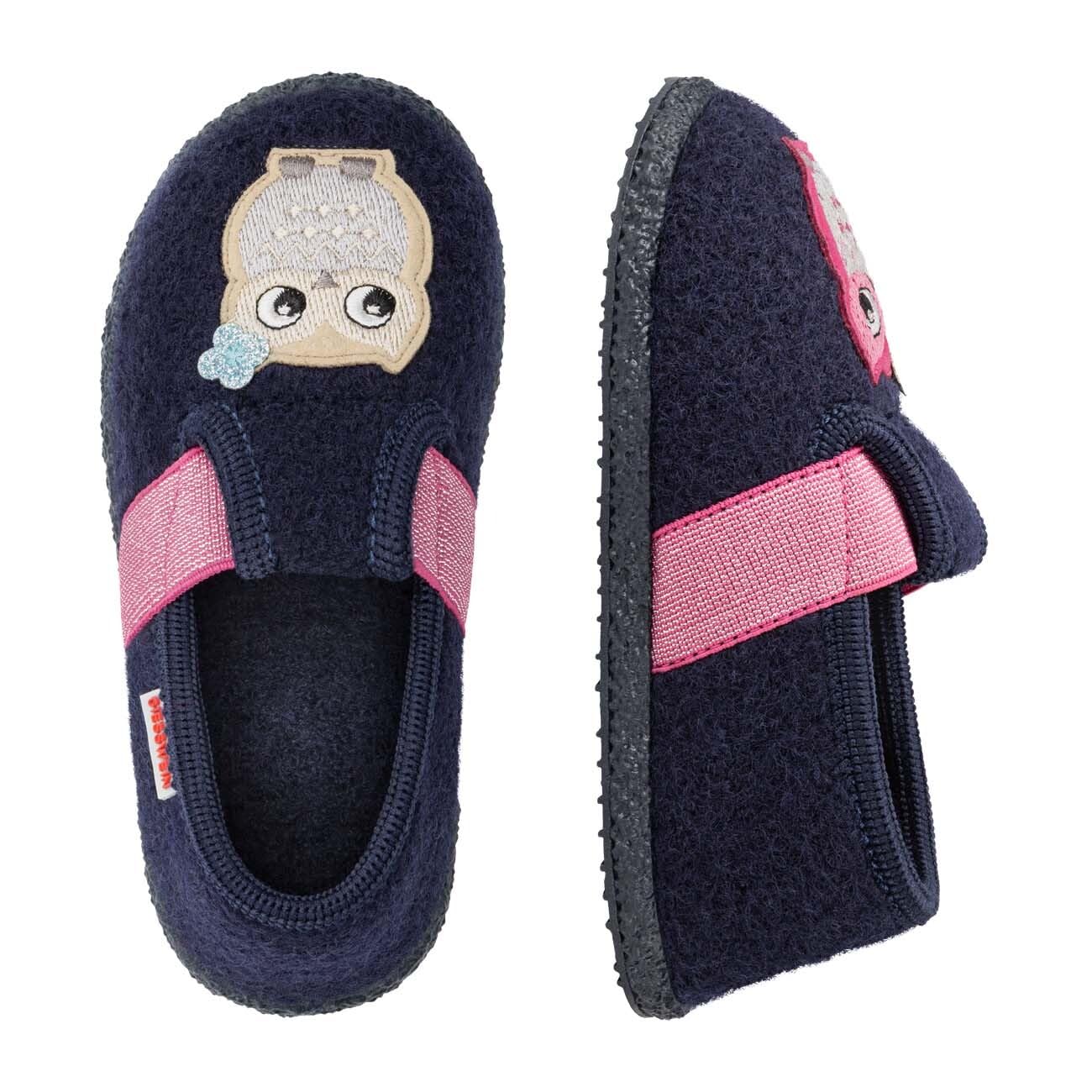 Giesswein Troisdorf Kinder Hausschuhe Mädchen - Warme Wollpantoffeln