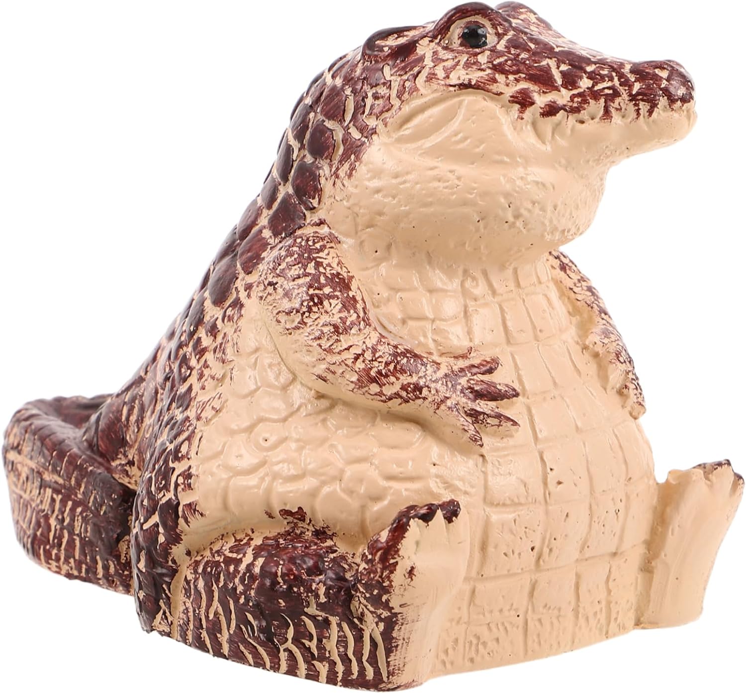 Outdoor Garden Key Hiding Box Mini Crocodile Resin Statue