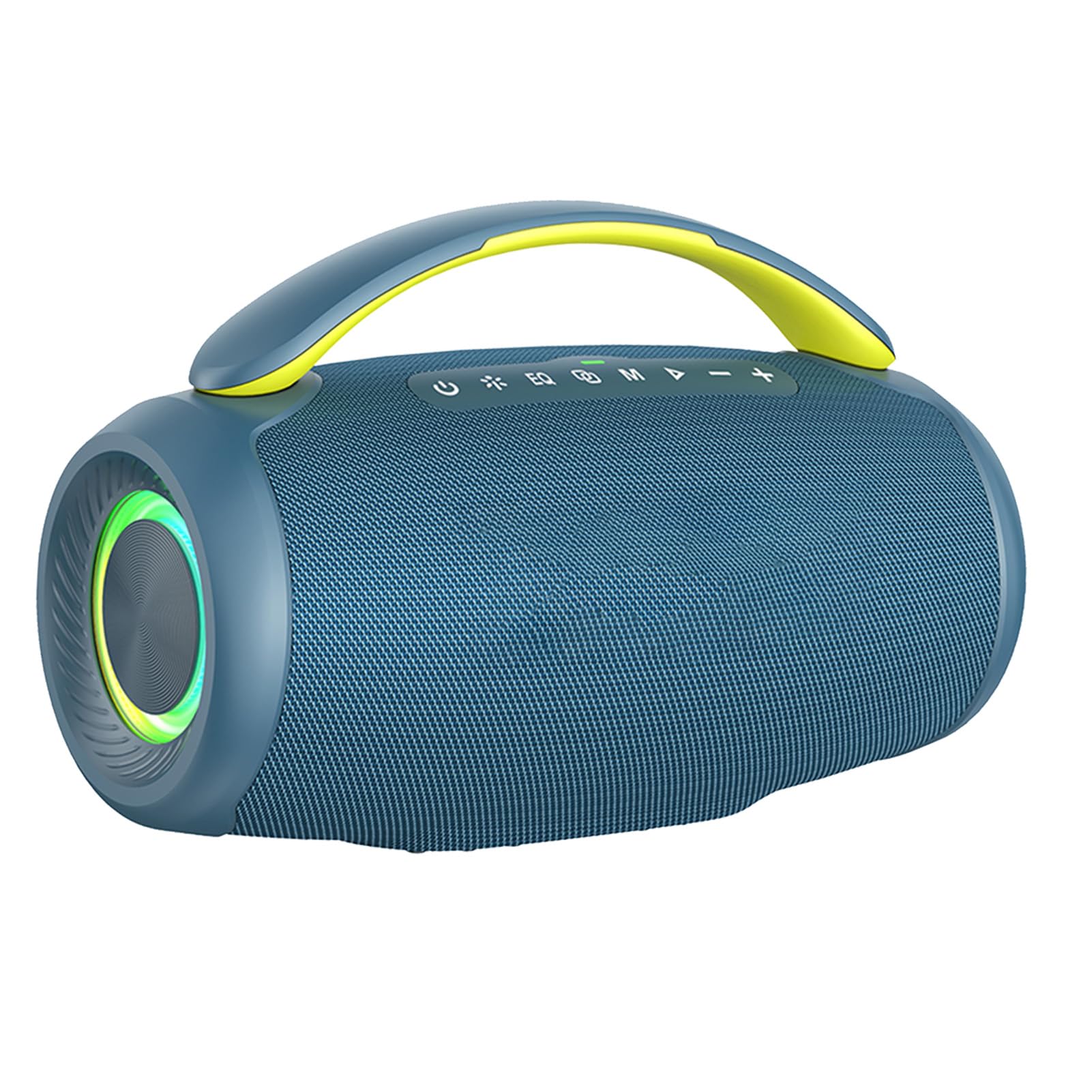 Yosoo Health Gear Altoparlante BT Portatile, Altoparlante Stereo Wireless da 60 W con BT 5.3, Batteria da 8000 MAh, Luci RGB e Ricarica di Tipo C per Feste in Casa, Viaggi all'aperto (BLUE)