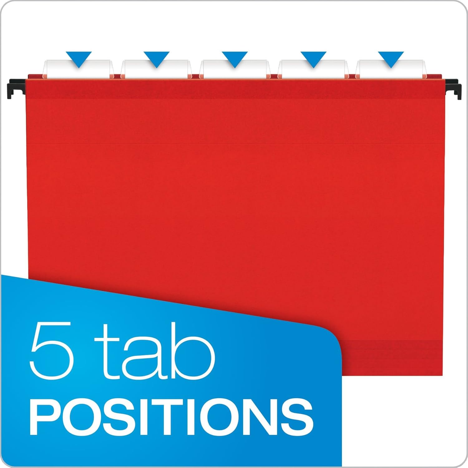 Pendaflex SureHook Extra Capacity Reinforced Hanging Folders, Letter Size, Assorted Colors, Total of 20 Folders per Box (6152X2 ASST) : Hanging File Folders : Office Products