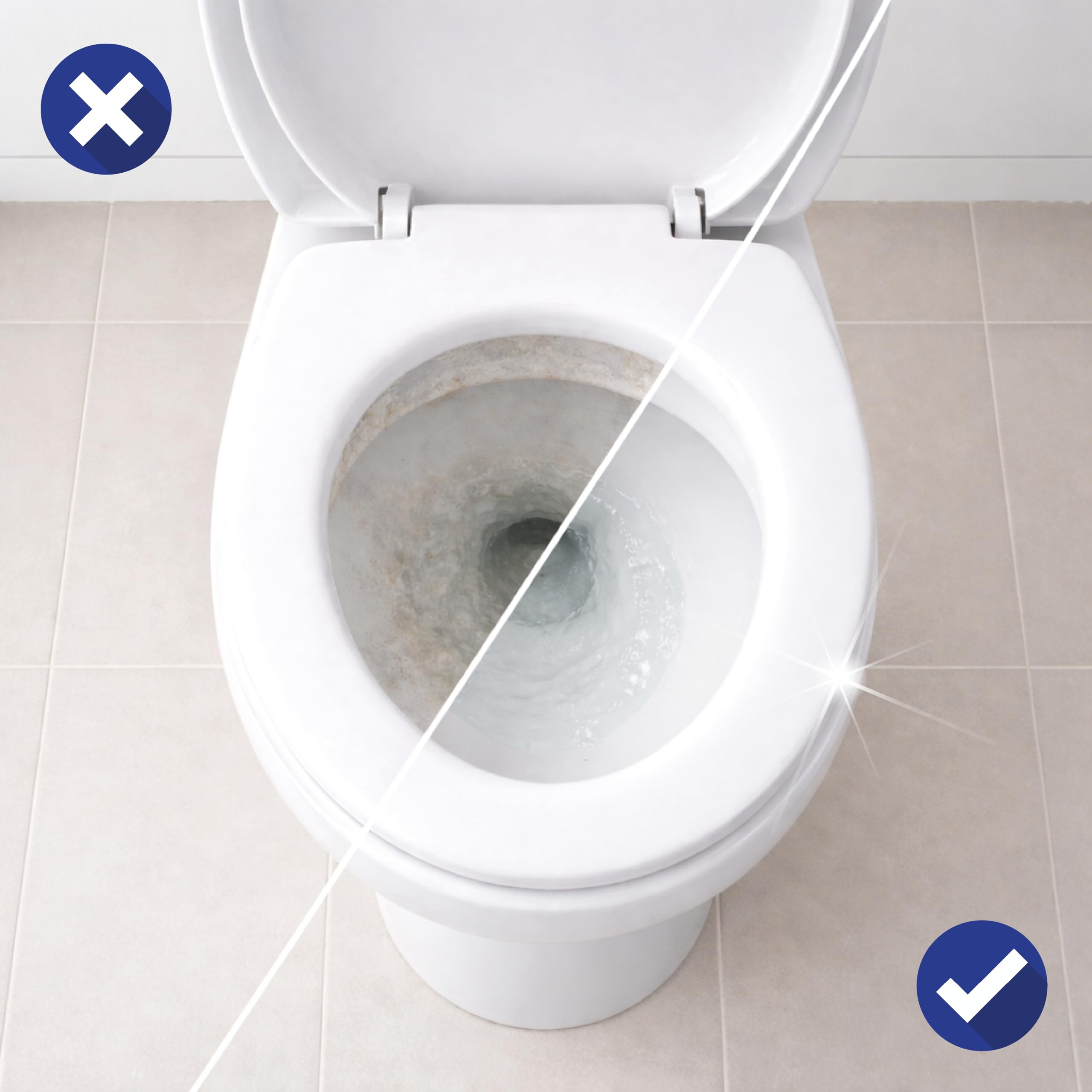 SUPER CLEAN WC Power Gel 12 x 750 ml – Limpiador de inodoro premium contra cal y piedra de orina – Gel de inodoro adhesivo con aroma a cereza – Suave y sin marcado GHS – Fabricado en Alemania