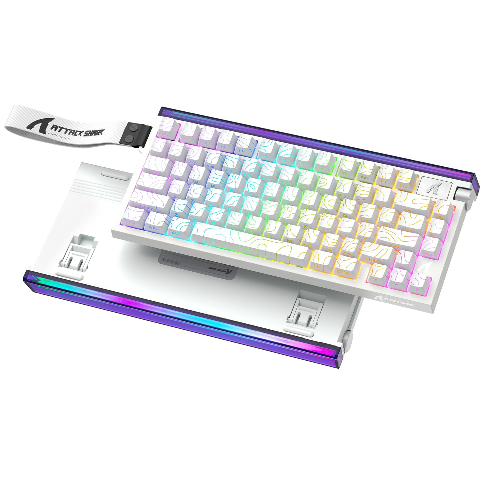 ATTACK SHARK R85HE Teclado mecânico para jogos com fio,sensor Hall