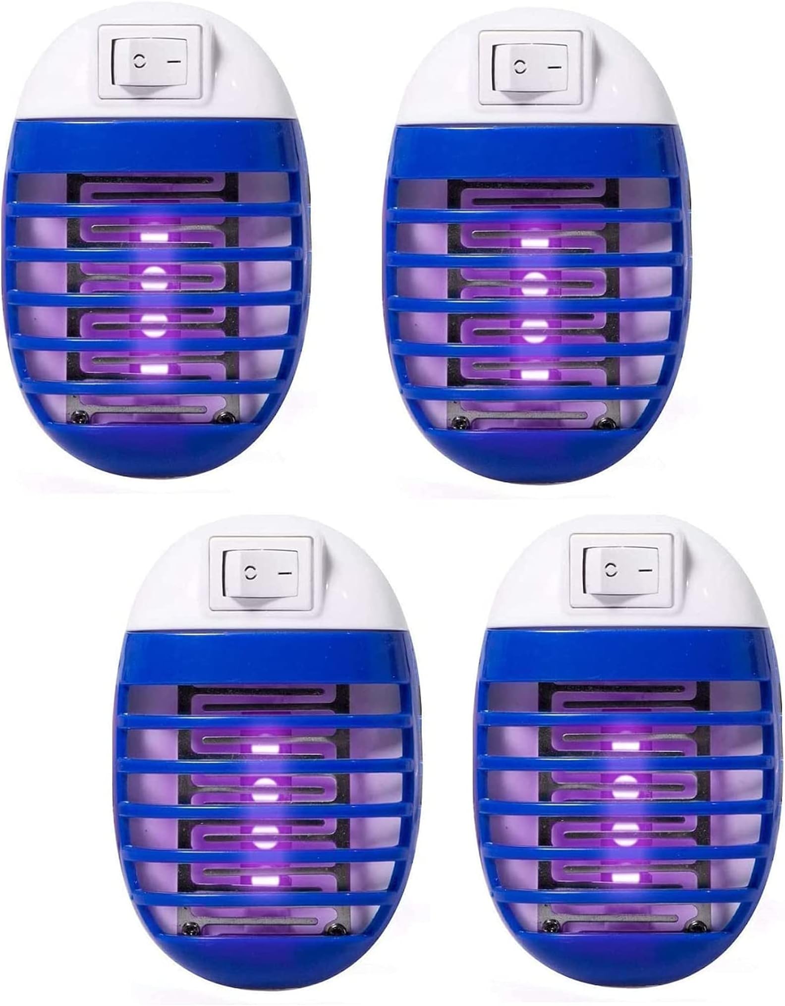 โ 4 Pack Electric Bug Zapper, Plug in Mosquito Killer with UV LED Night Light, Electronic Insect Fly Trap for Indoor Outdoor Use