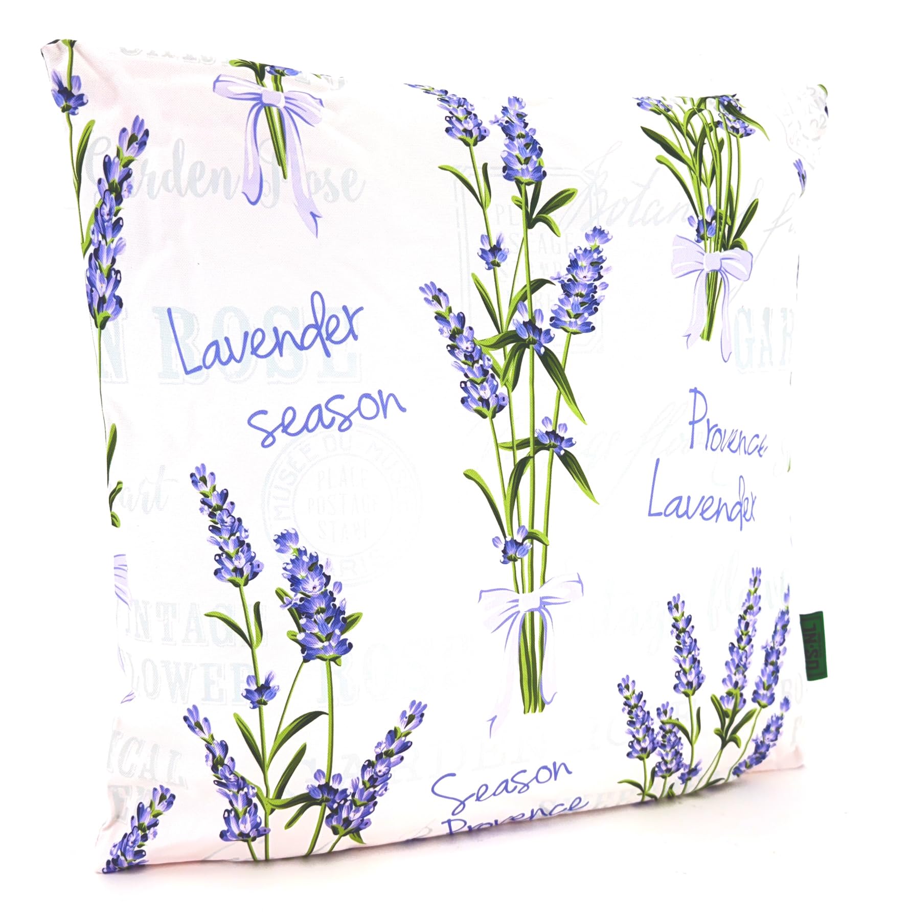 heimtexland ® Cuscino decorativo per esterni, 45 x 45 cm, resistente alle intemperie, con imbottitura, impermeabile, per esterni, motivo provenzale, tipo 913, lavanda