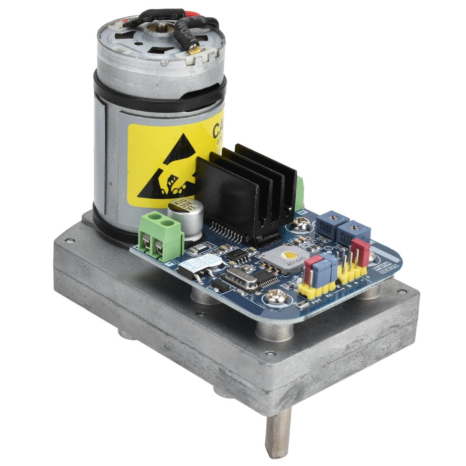 Robuster Servomotor mit Hoher Torsion und Gehäuse aus Aluminiumlegierung Zur Steuerung von Modellflugzeugen, 12 V ~ 24 V